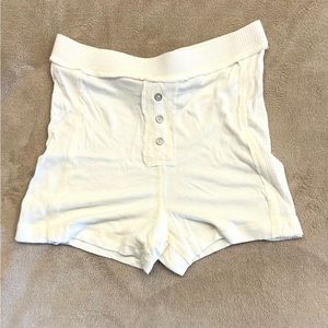 Free People white boyfriend briefs
